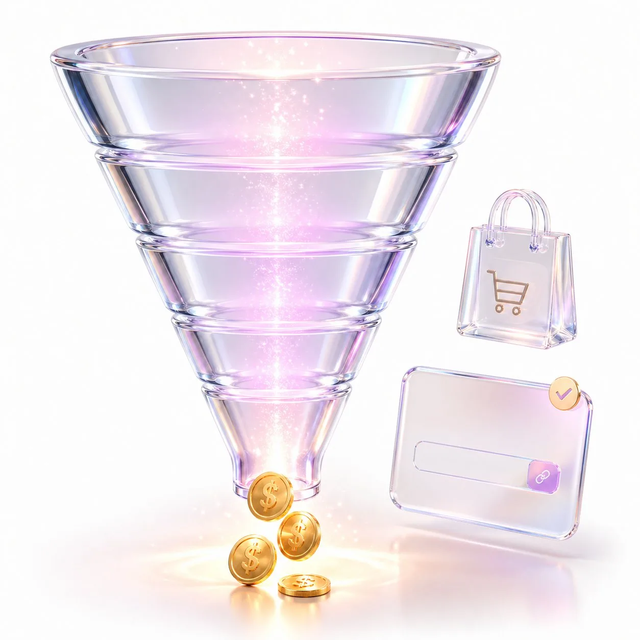Facebook conversion funnel from comments to Messenger to sales