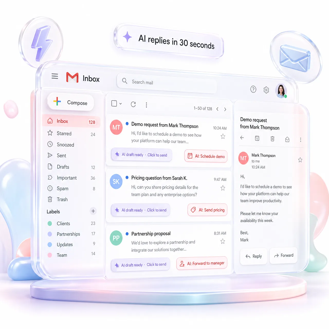 AI DMs with smart conversations and human handoff