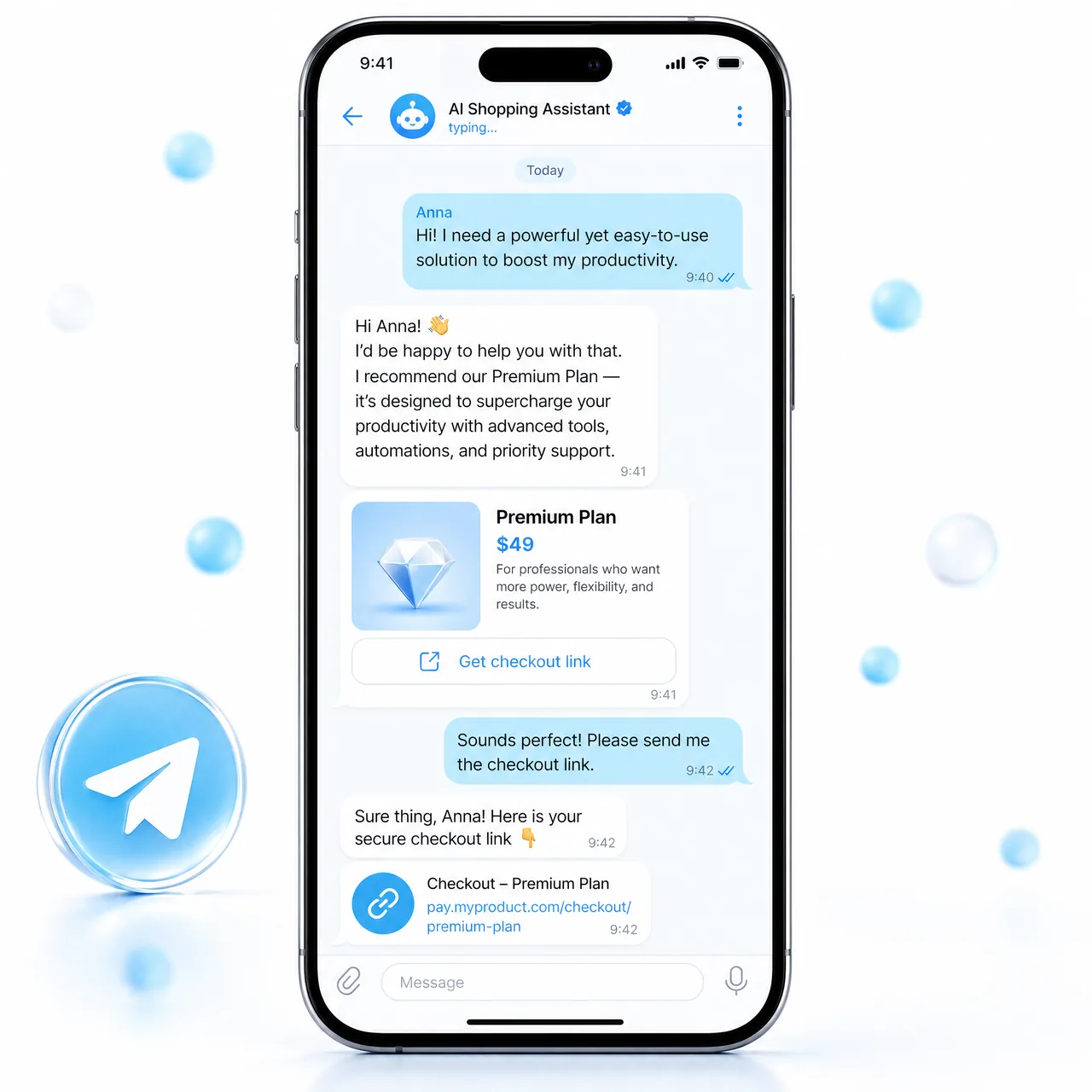 AI DMs with smart conversations and human handoff