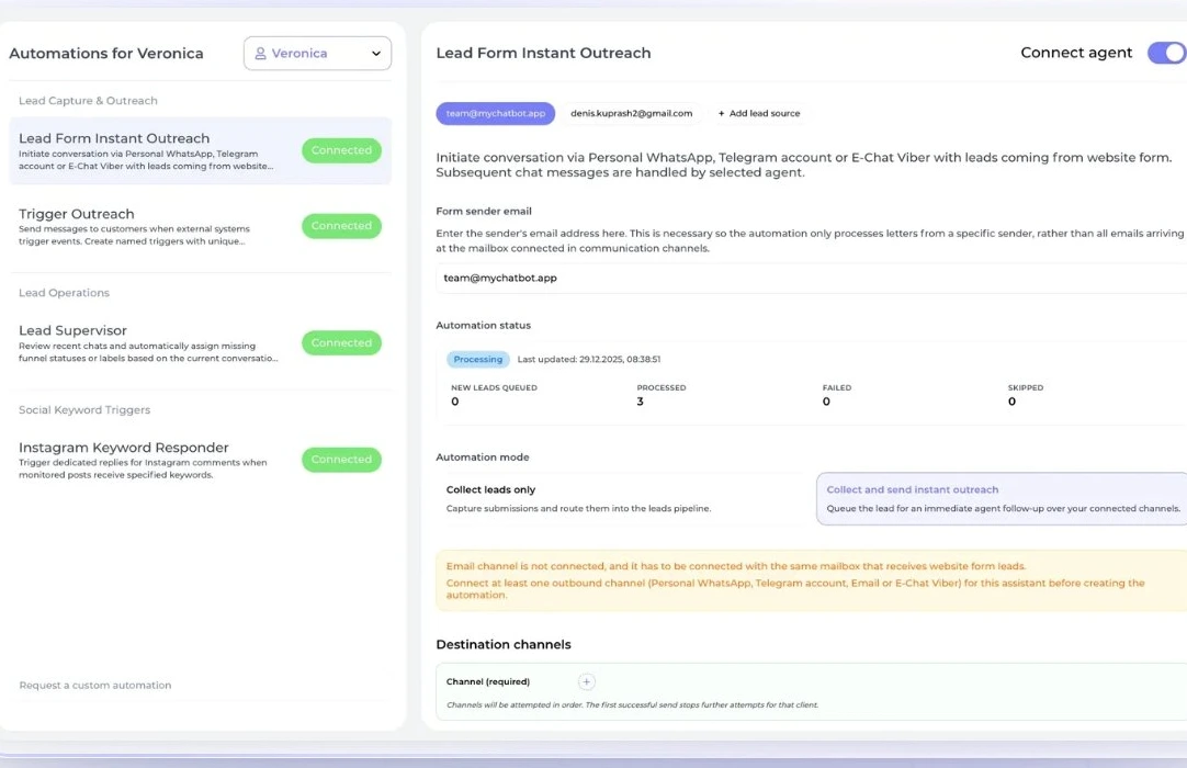 Project Trigger Outreach, agency event-based AI
