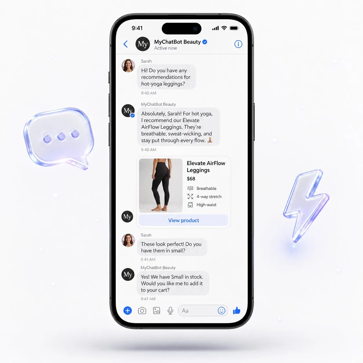 AI Messenger conversations with smart context and human handoff